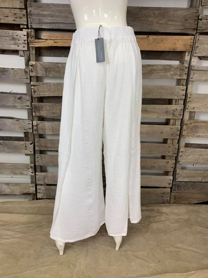 795 Billie Wrap Pant-White