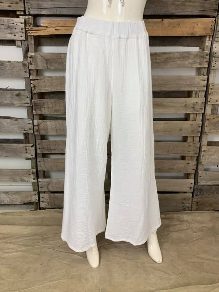 795 Billie Wrap Pant-White