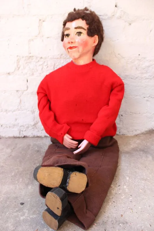 A Fantastic Quality Early 20th Century Ventriloquist's Dummy