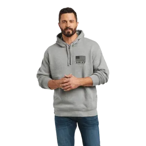 Ariat Men's Basic Light Grey Eagle Hoodie