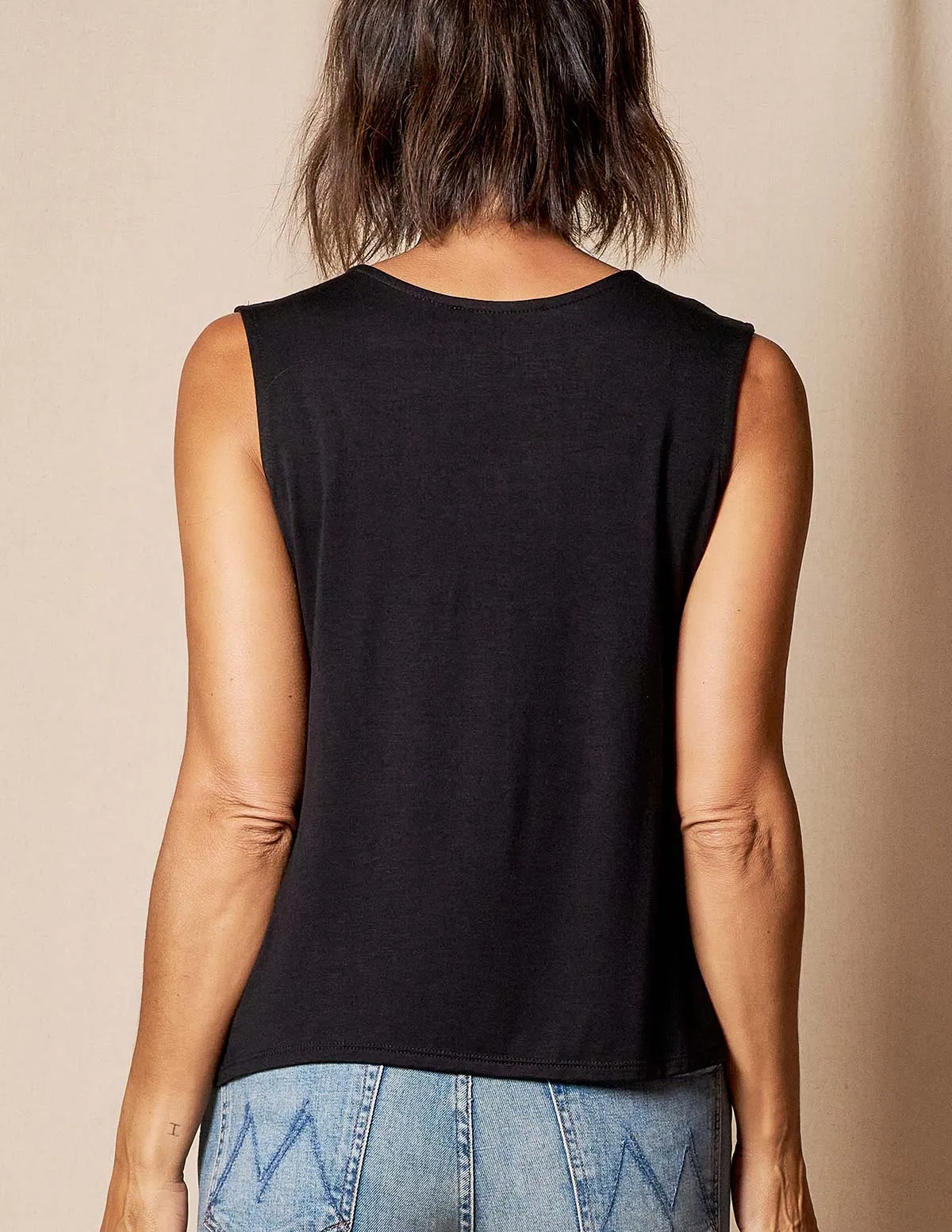 Bamboo Flowy V-Neck Tank