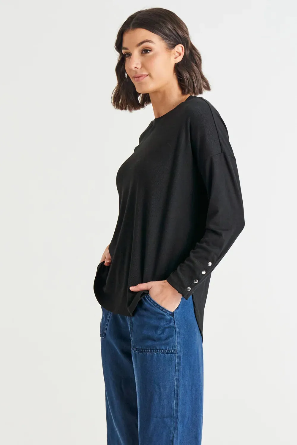 Betty Basics Malika Ribbed Long Sleeve