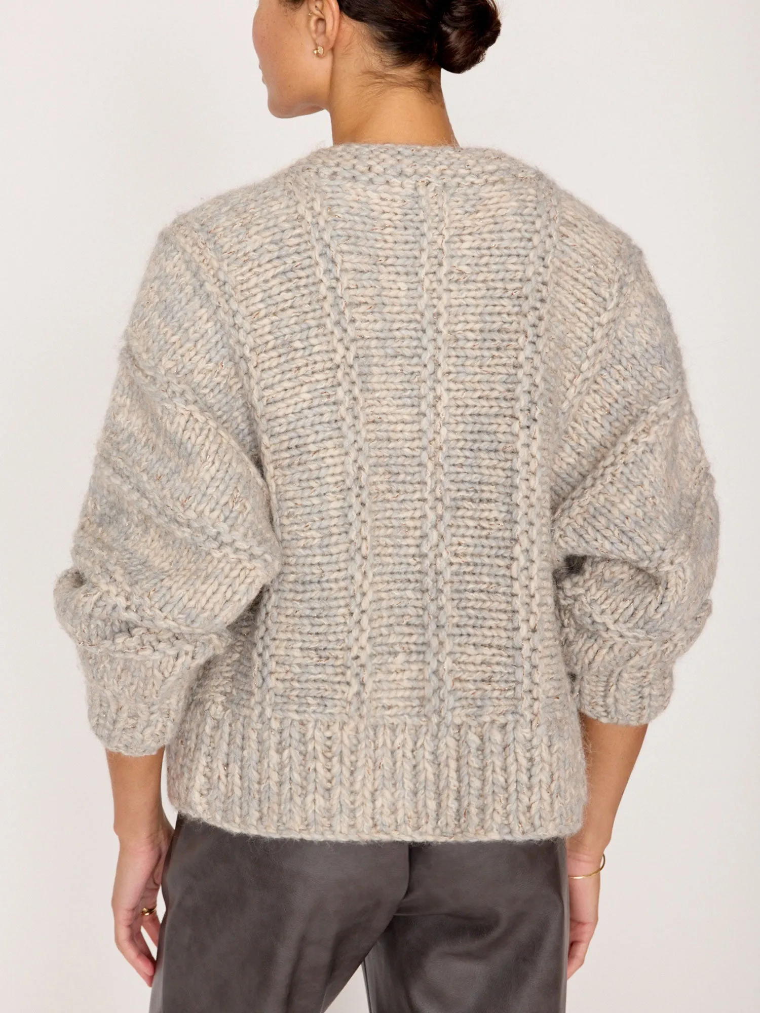 Brochu Walker - Illia Handknit Cardigan in Stone