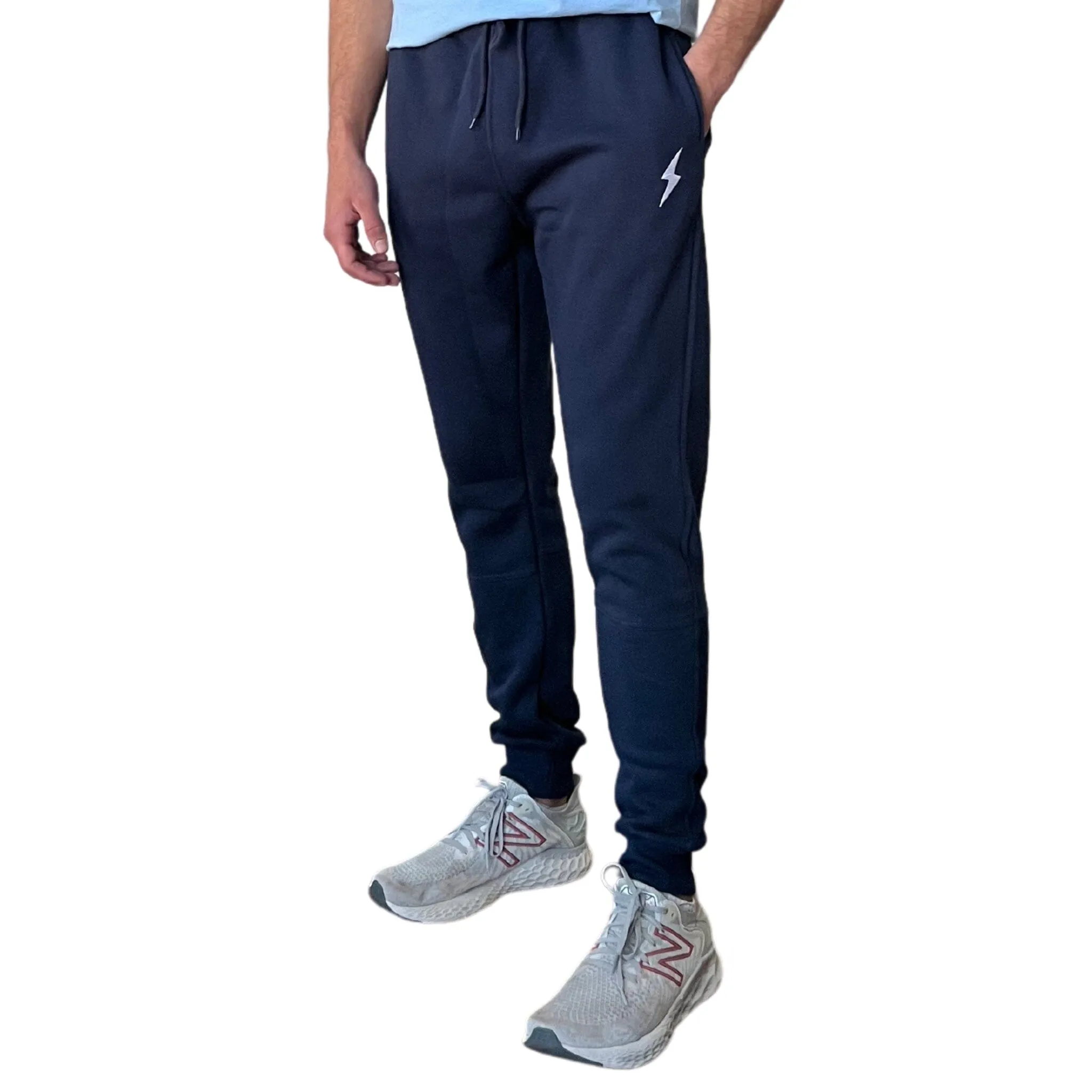 BRUCE BOLT Cotton Joggers - NAVY