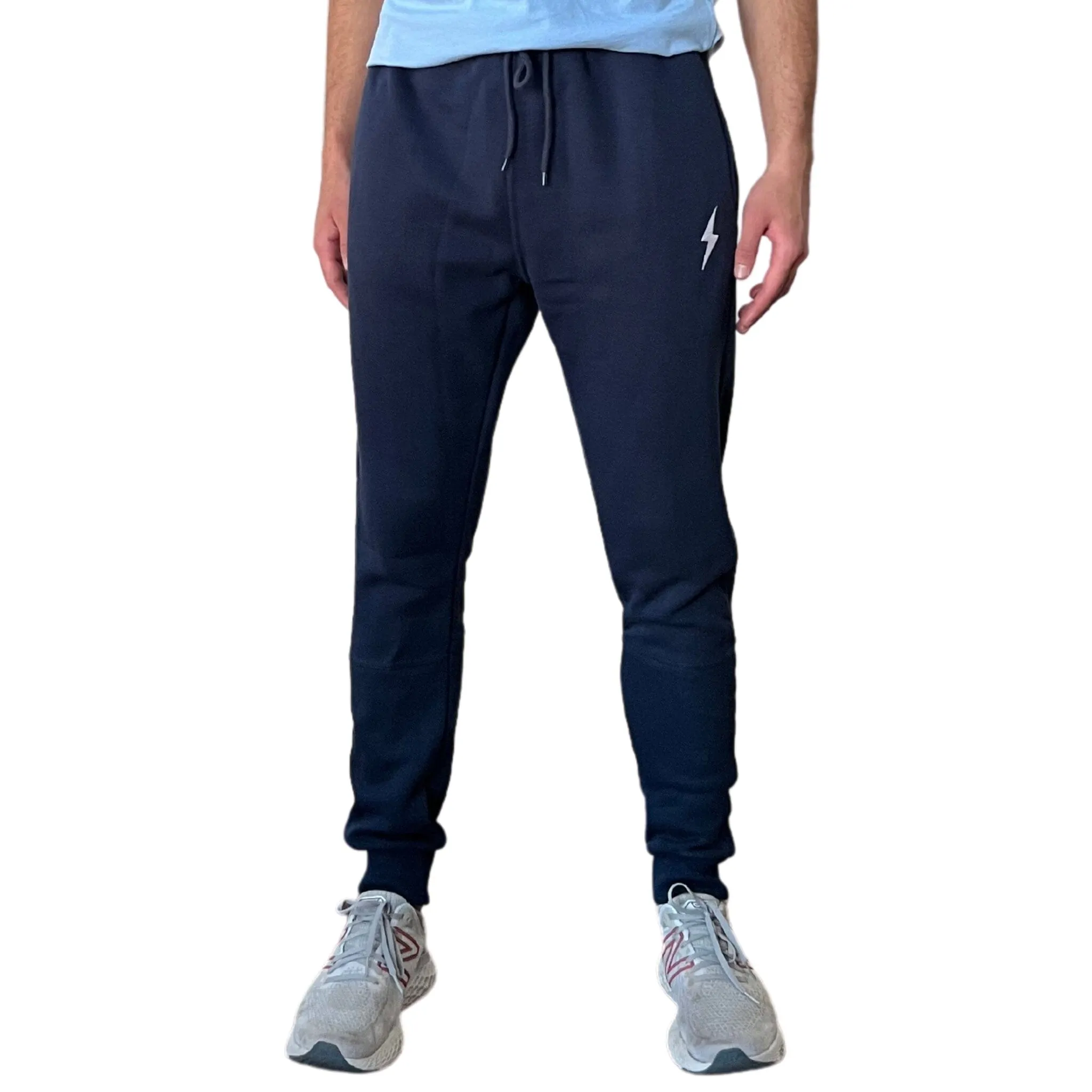 BRUCE BOLT Cotton Joggers - NAVY