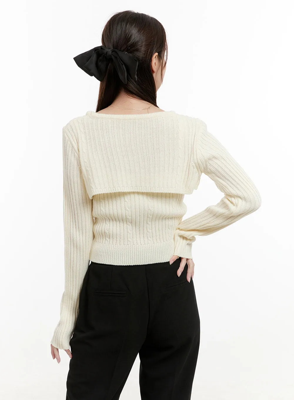 Cable Knit Bolero OG428