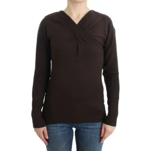 Cavalli Chic Keyhole Virgin Wool Sweater