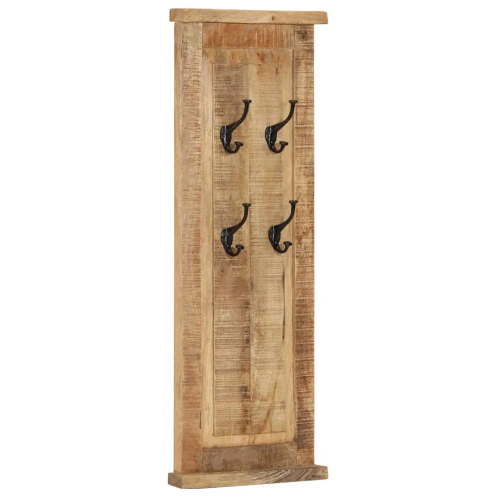 Coat Racks 2 pcs Solid Wood Mango 38x100 cm