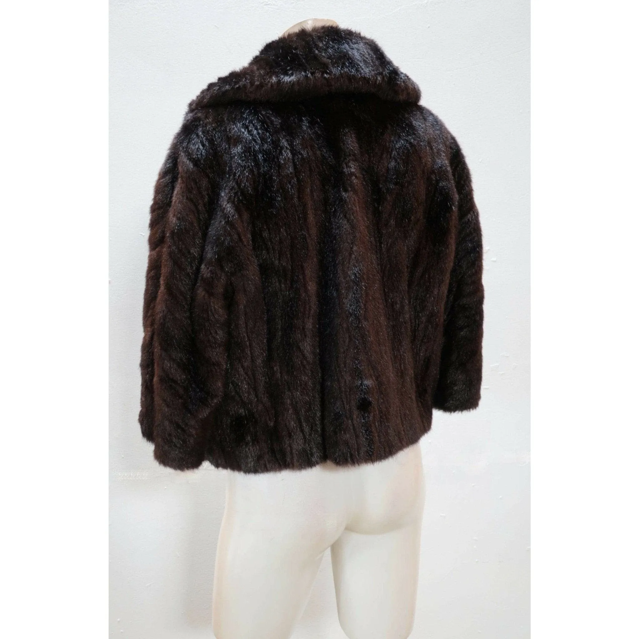 Comme Des Garçons Faux Mink Short Jacket