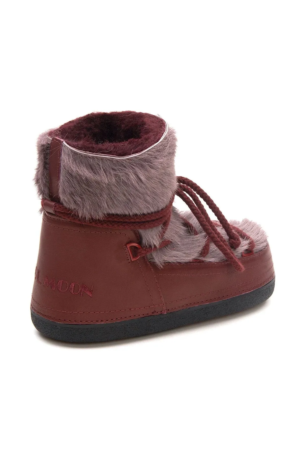 Cool Moon Women's Genuine Fur Snow Boot SCB 251316 Burgundy