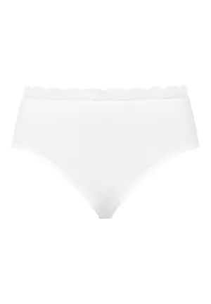 Cotton Lace Lace-Trim Cotton Full Brief | White 72436-101