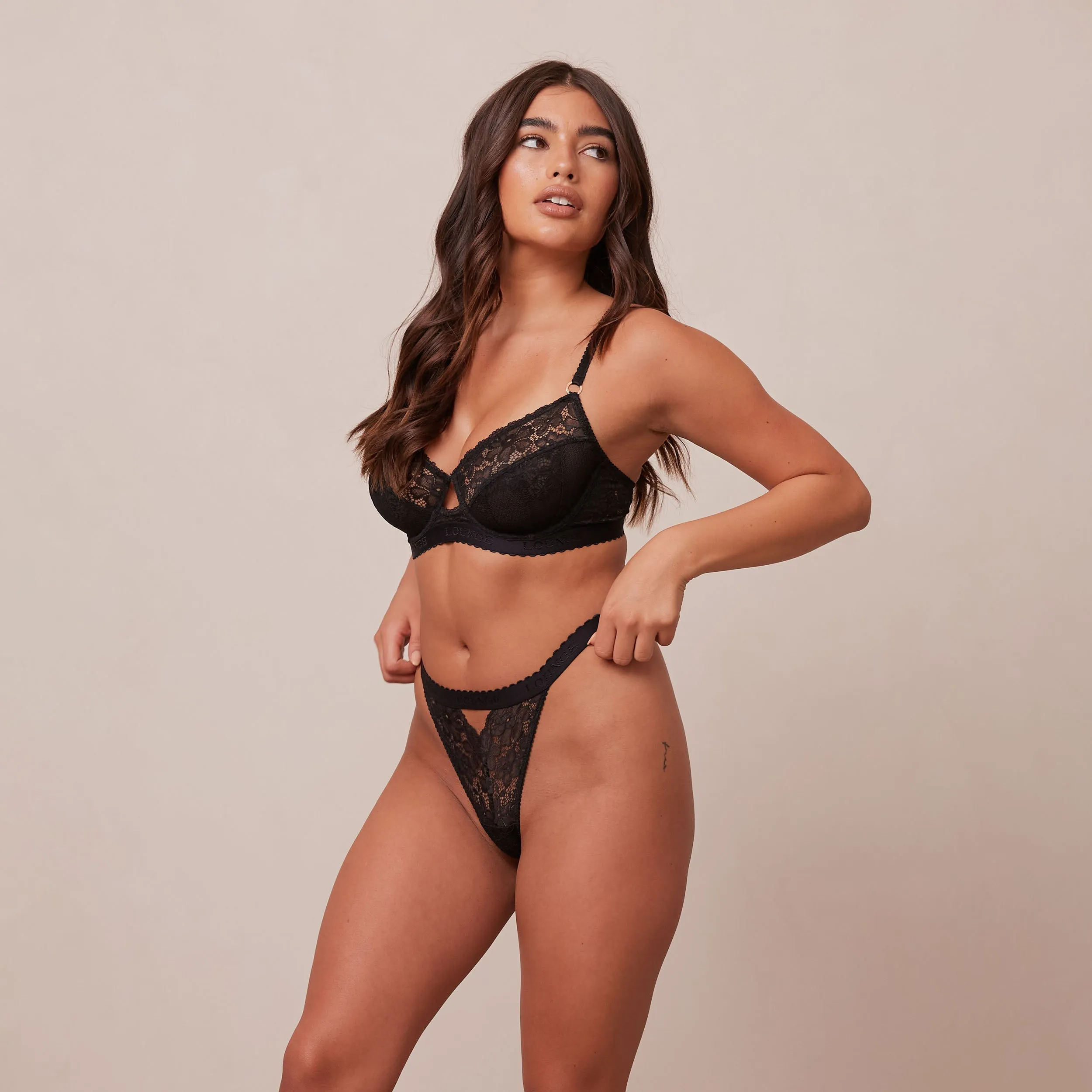 Flair Balcony Bra  - Black