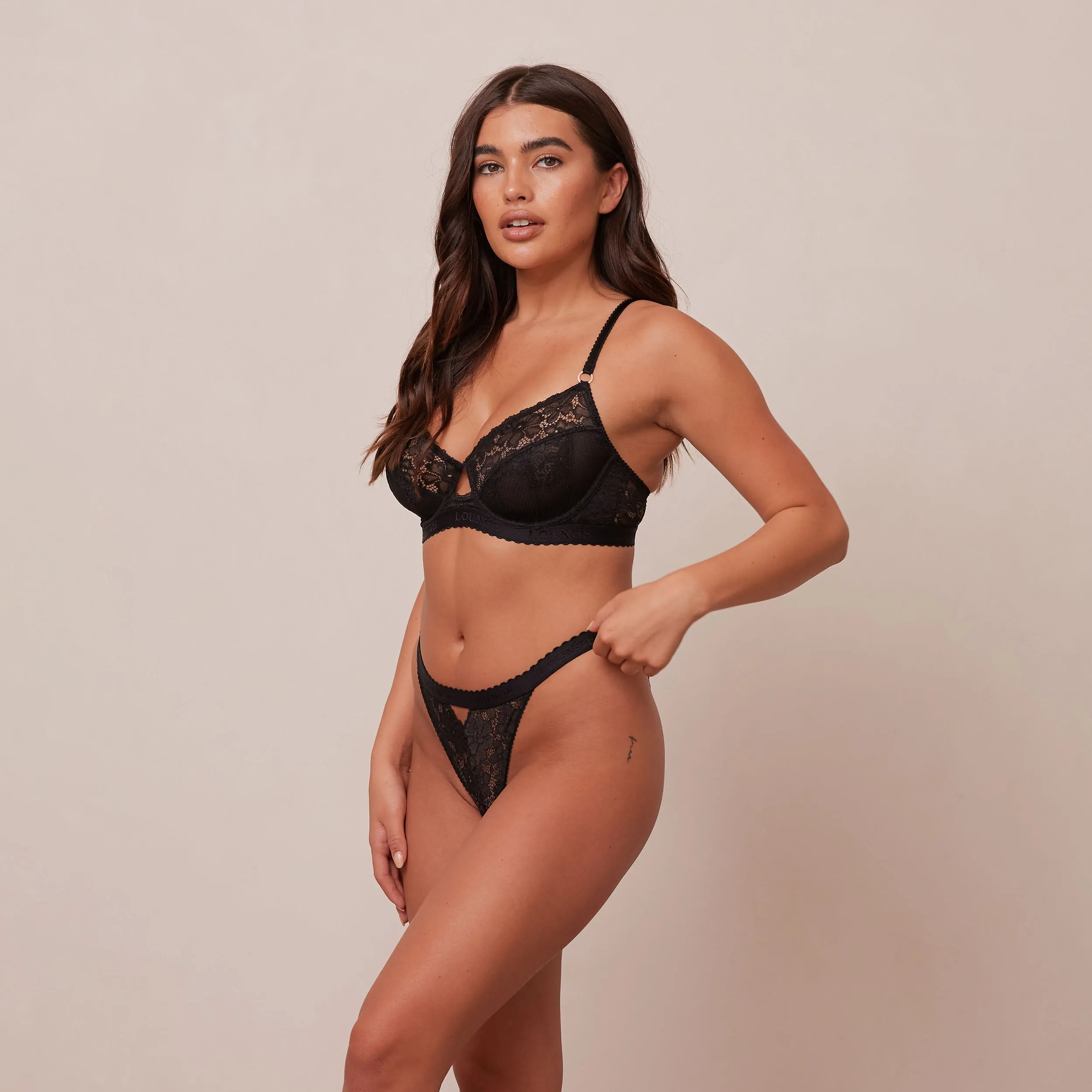 Flair Balcony Bra  - Black