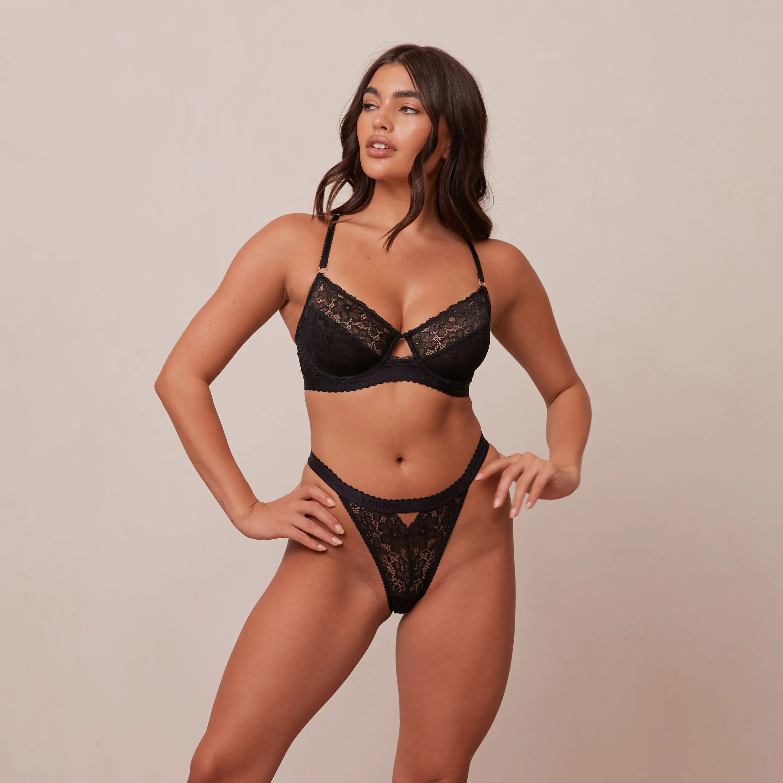 Flair Balcony Bra  - Black