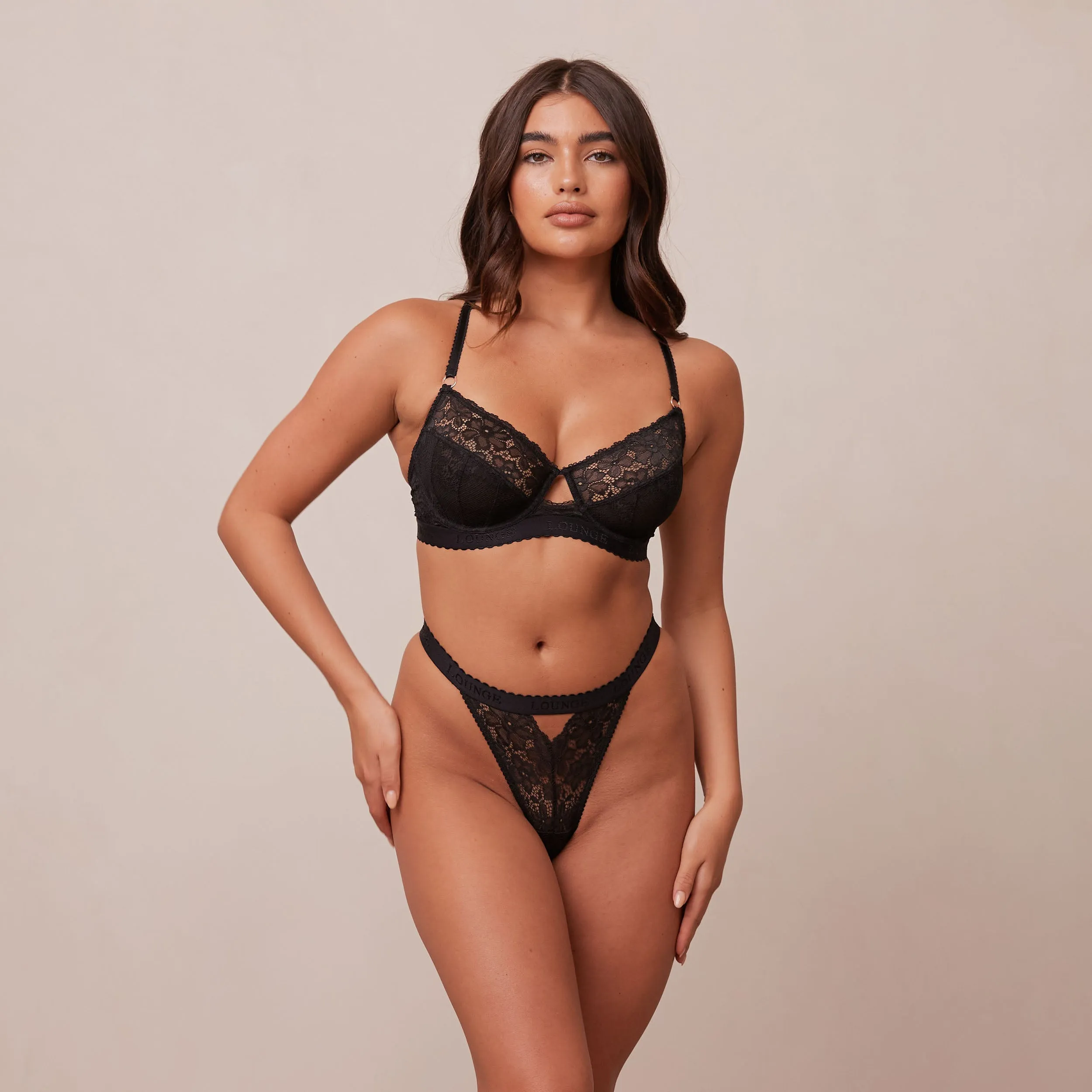 Flair Balcony Bra  - Black