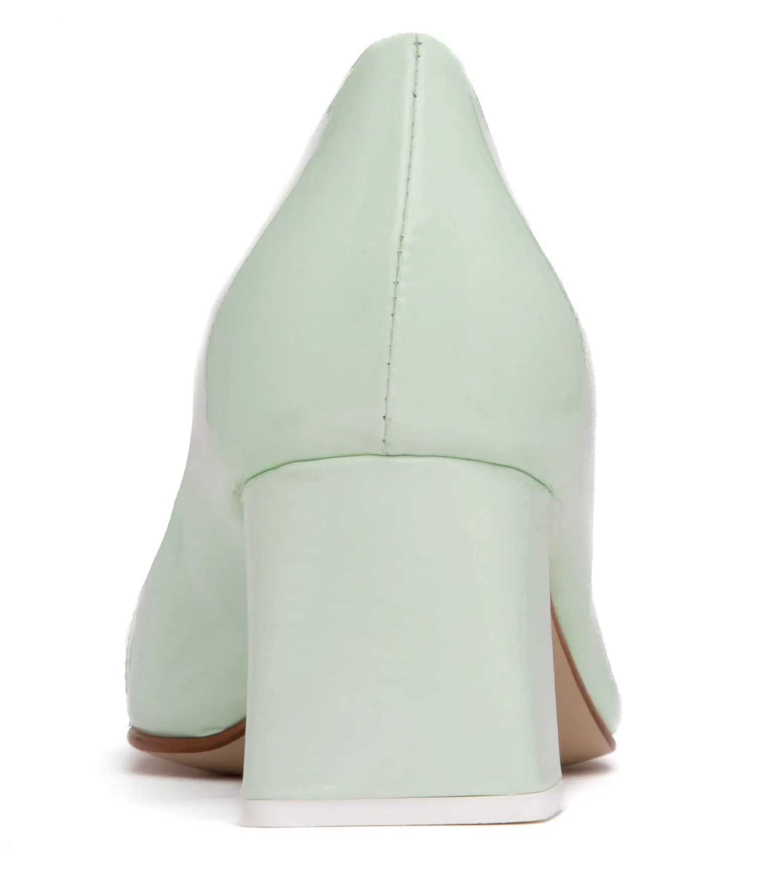 Frances Off-White Patent Leather Pump