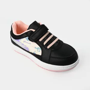 Girls Sneakers B528-1S-Black/Pink