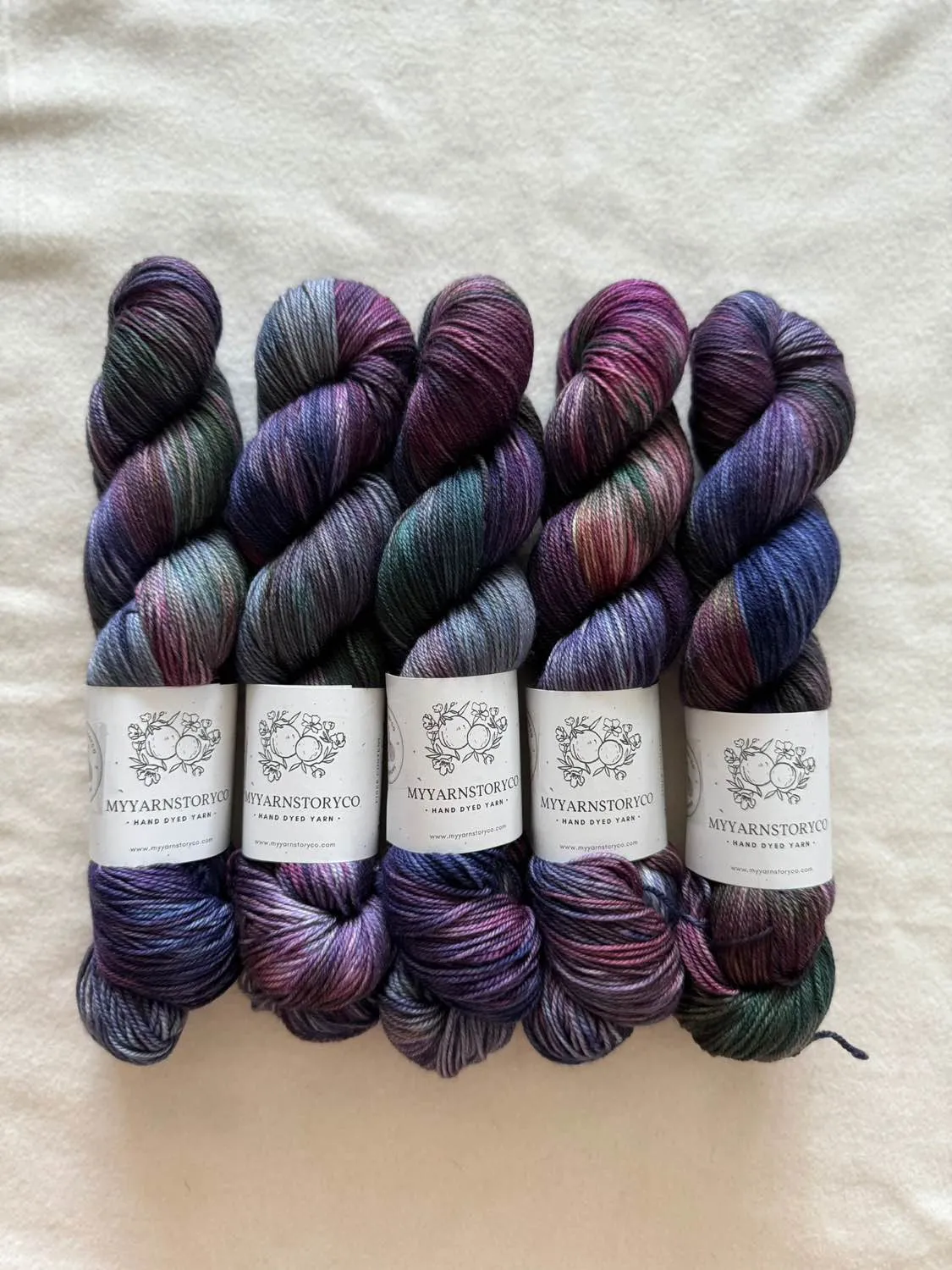 Hand Dyed Yarn by Myyarnstoryco 2024 November Batch