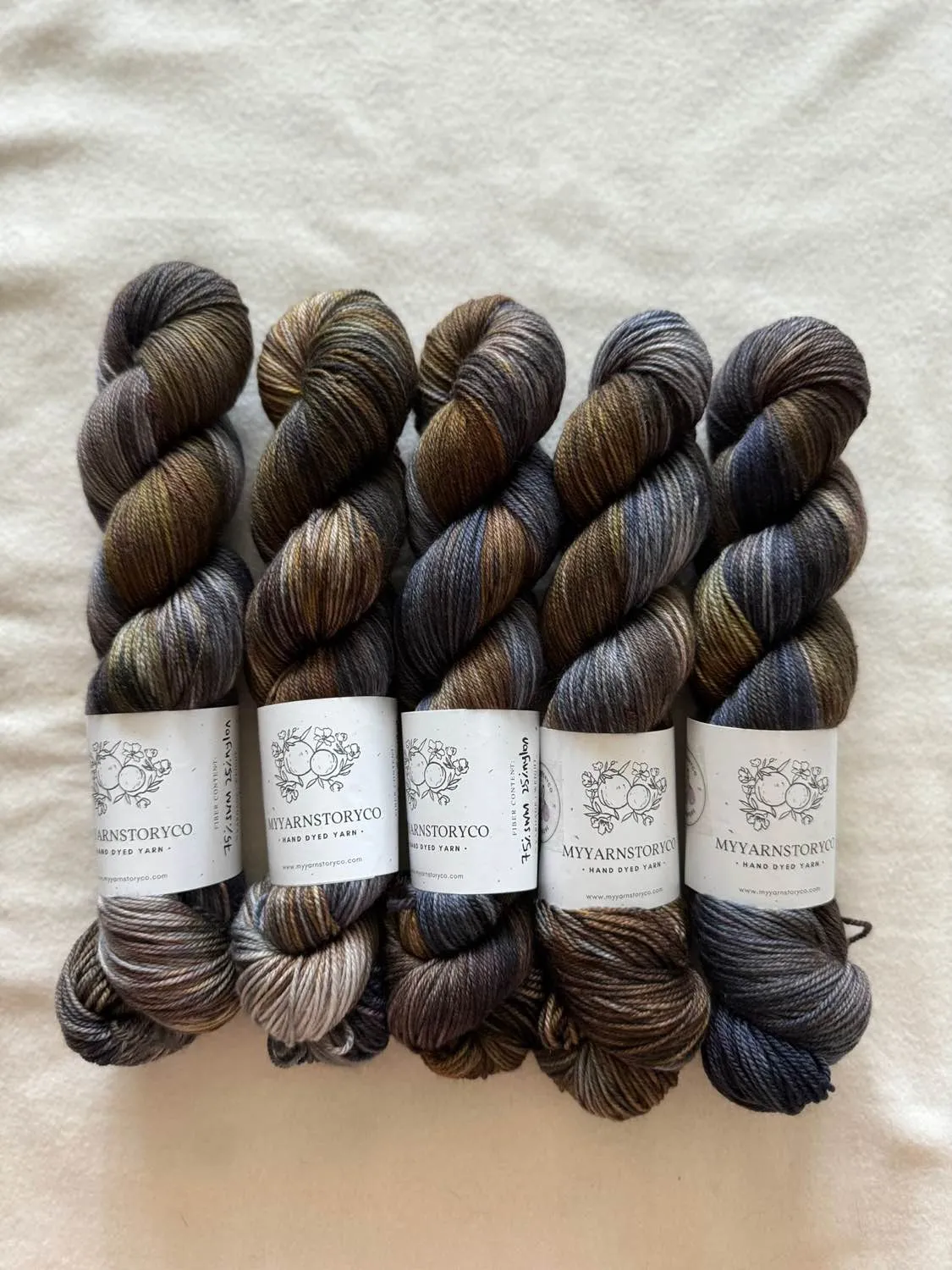 Hand Dyed Yarn by Myyarnstoryco 2024 November Batch