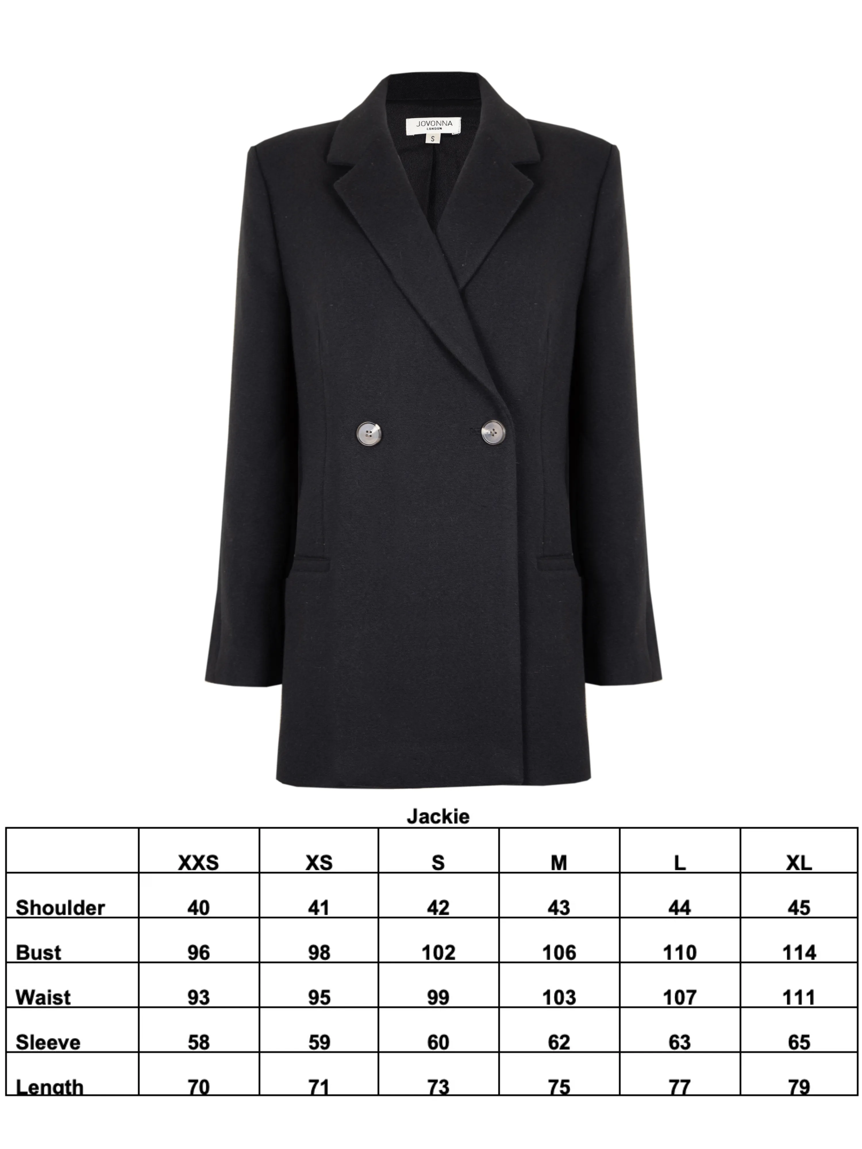 JACKIE BLAZER BLACK