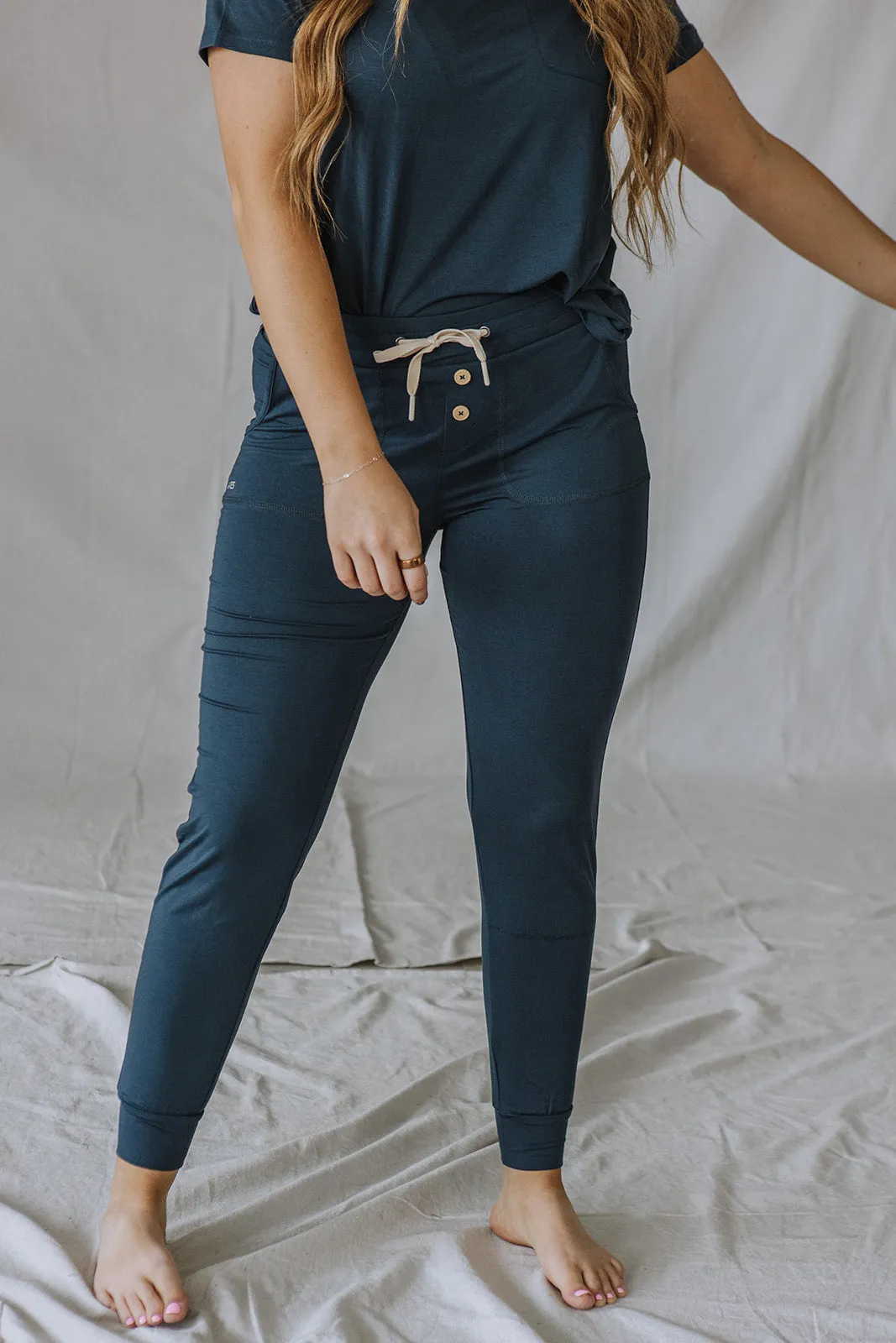 JAM PANTS SET | Blueberry Short Sleeve