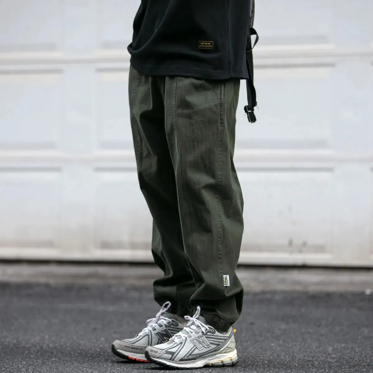 Japanese Streetwear Trendy Cargo Pants Casual Trousers Korean Loose Brown Joggers