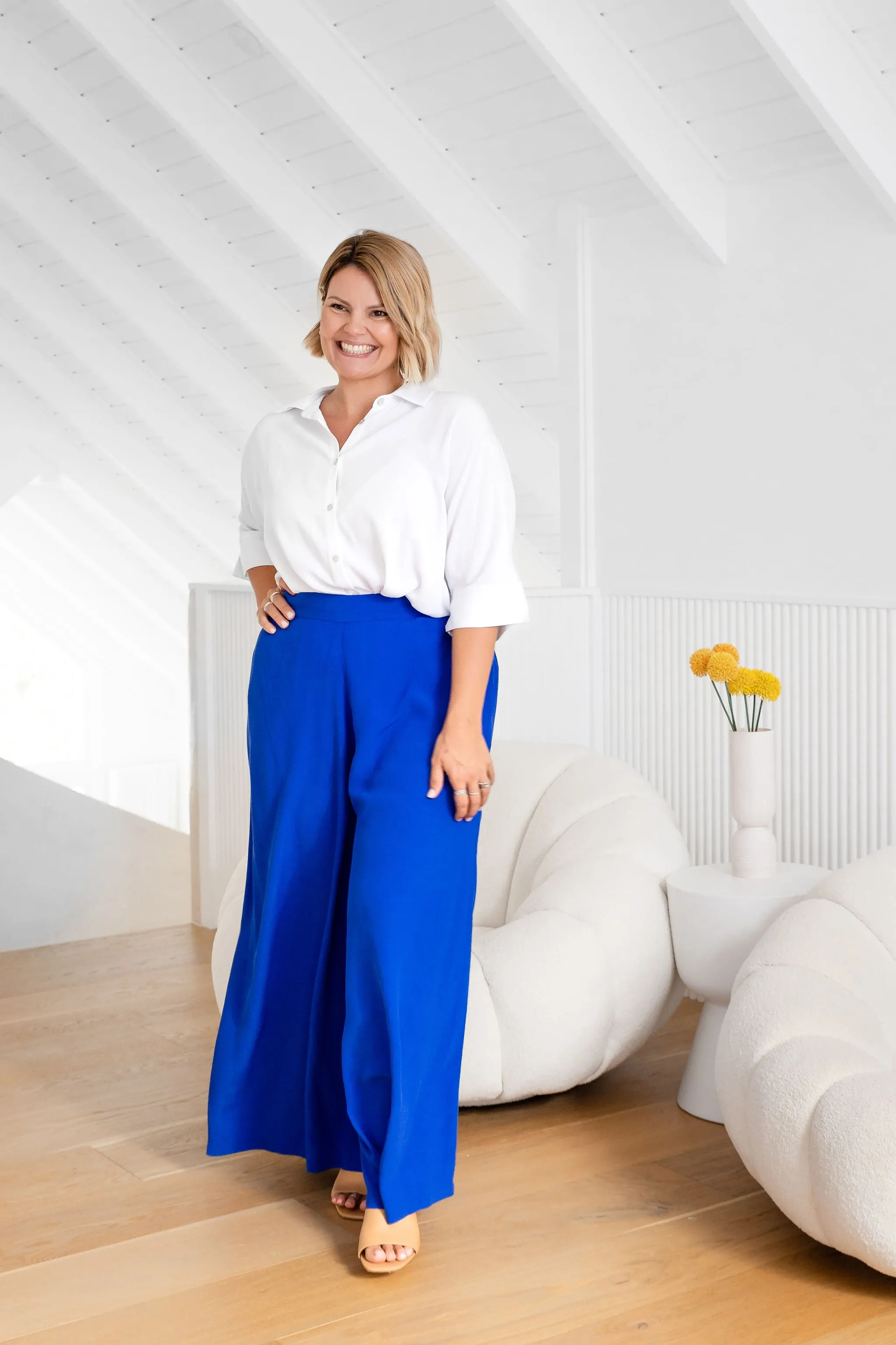 Larsa Pants in Cobalt