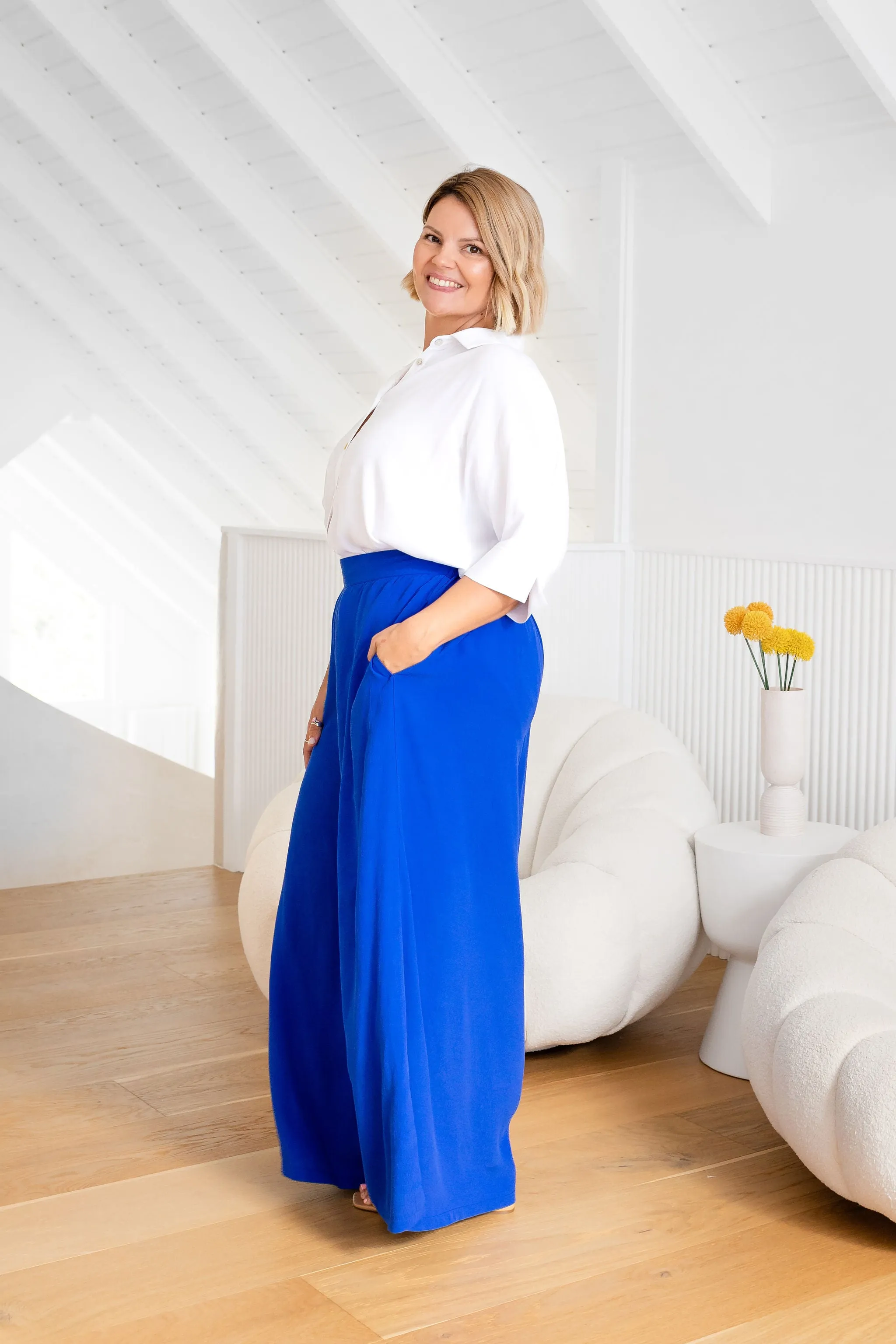 Larsa Pants in Cobalt