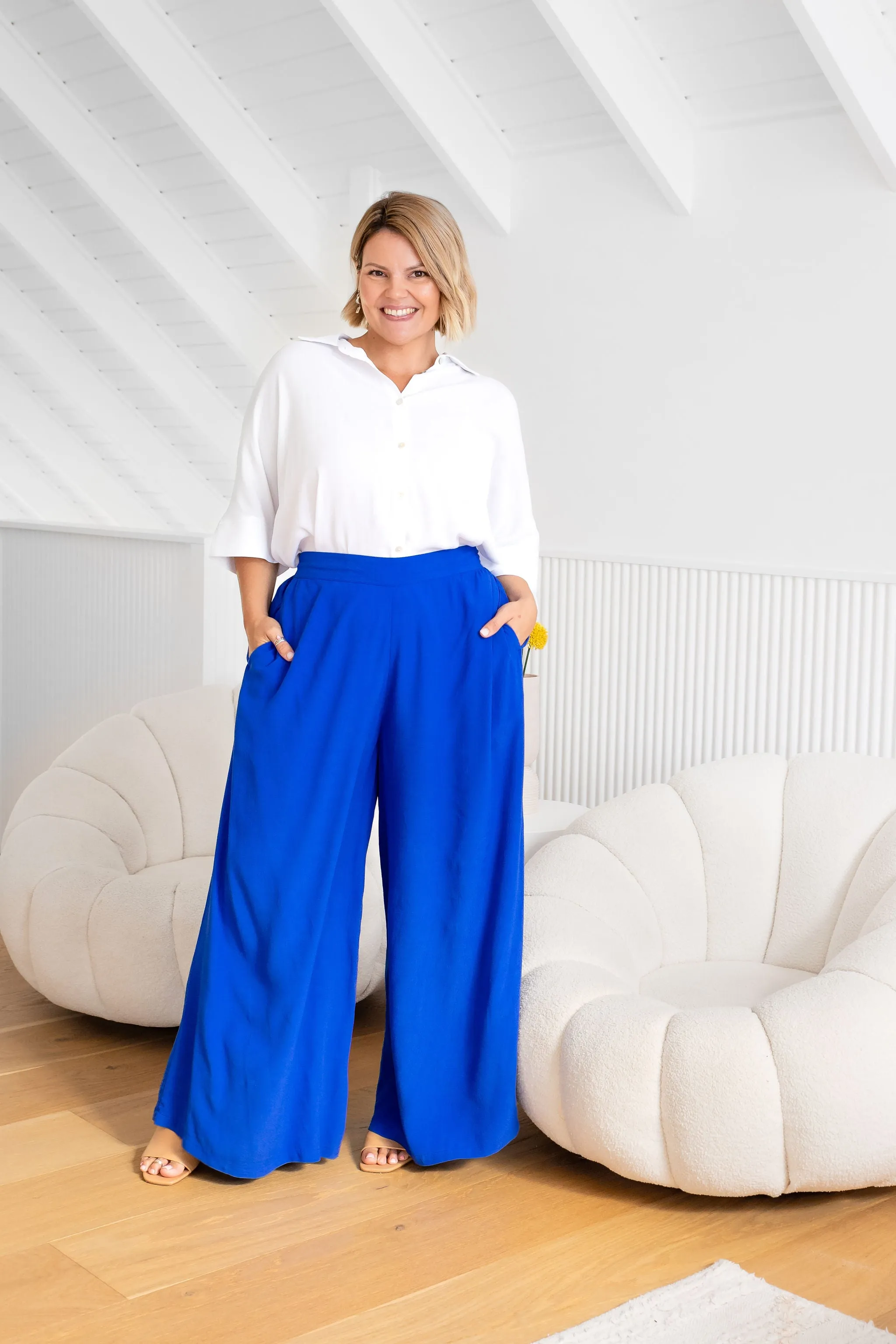 Larsa Pants in Cobalt