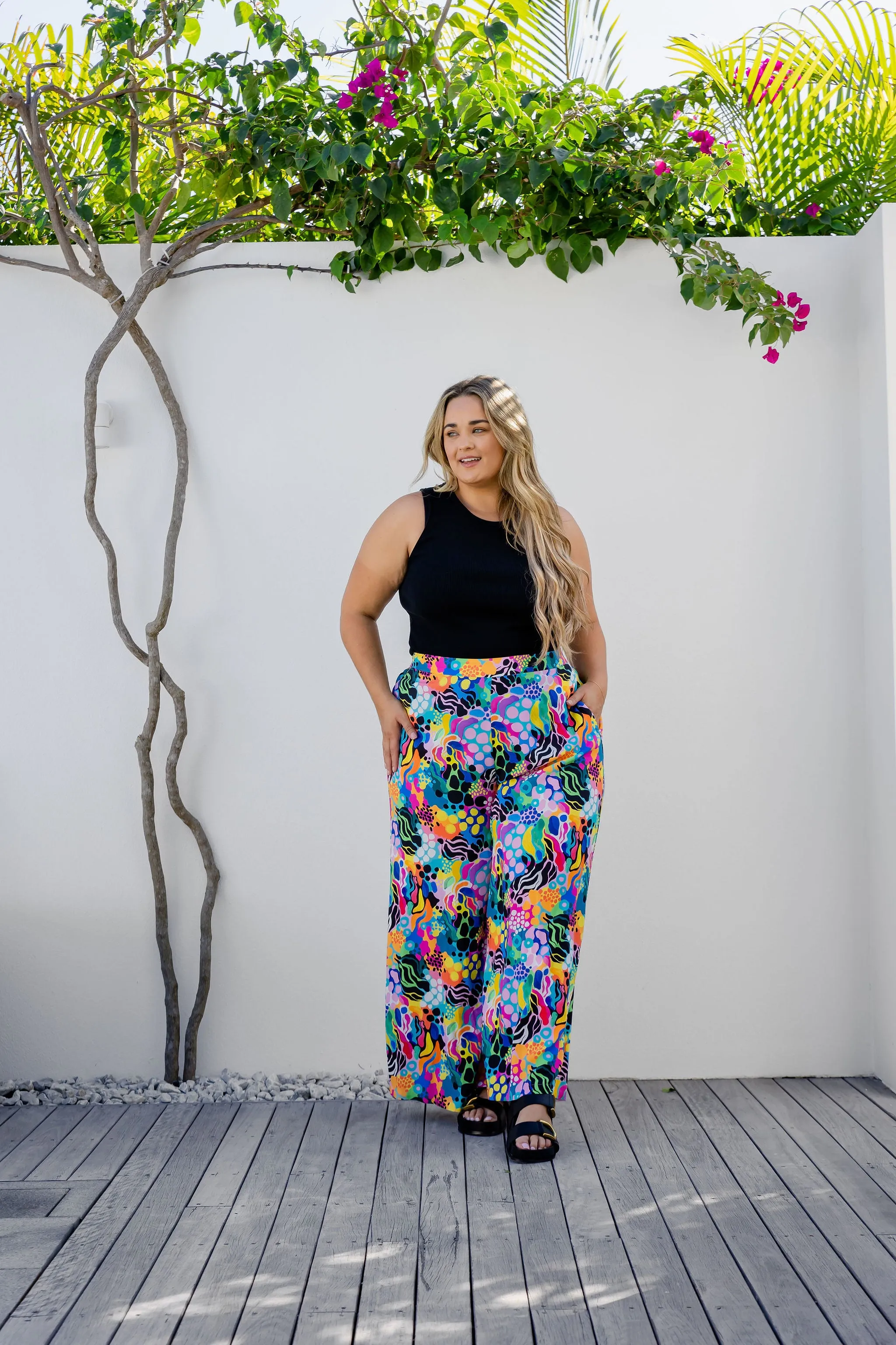 Larsa Pants in Electric Zee by Kasey Rainbow