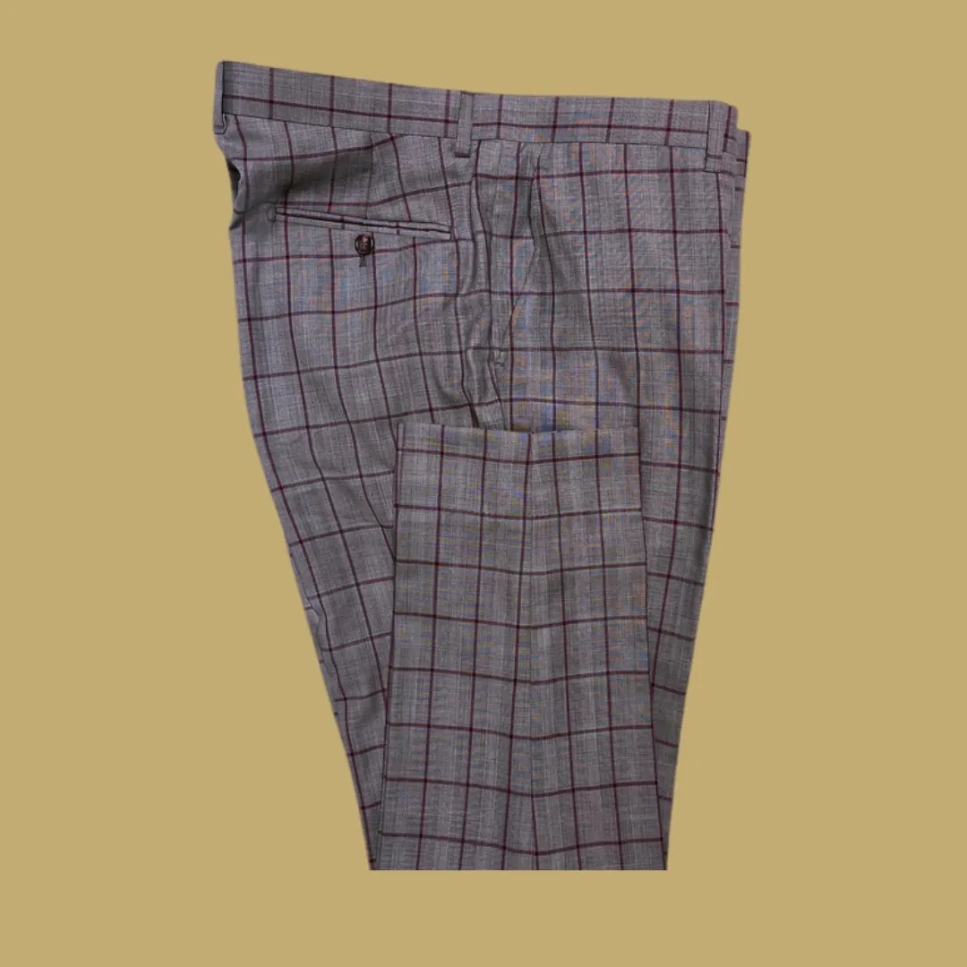 Leon Windowpane Slacks