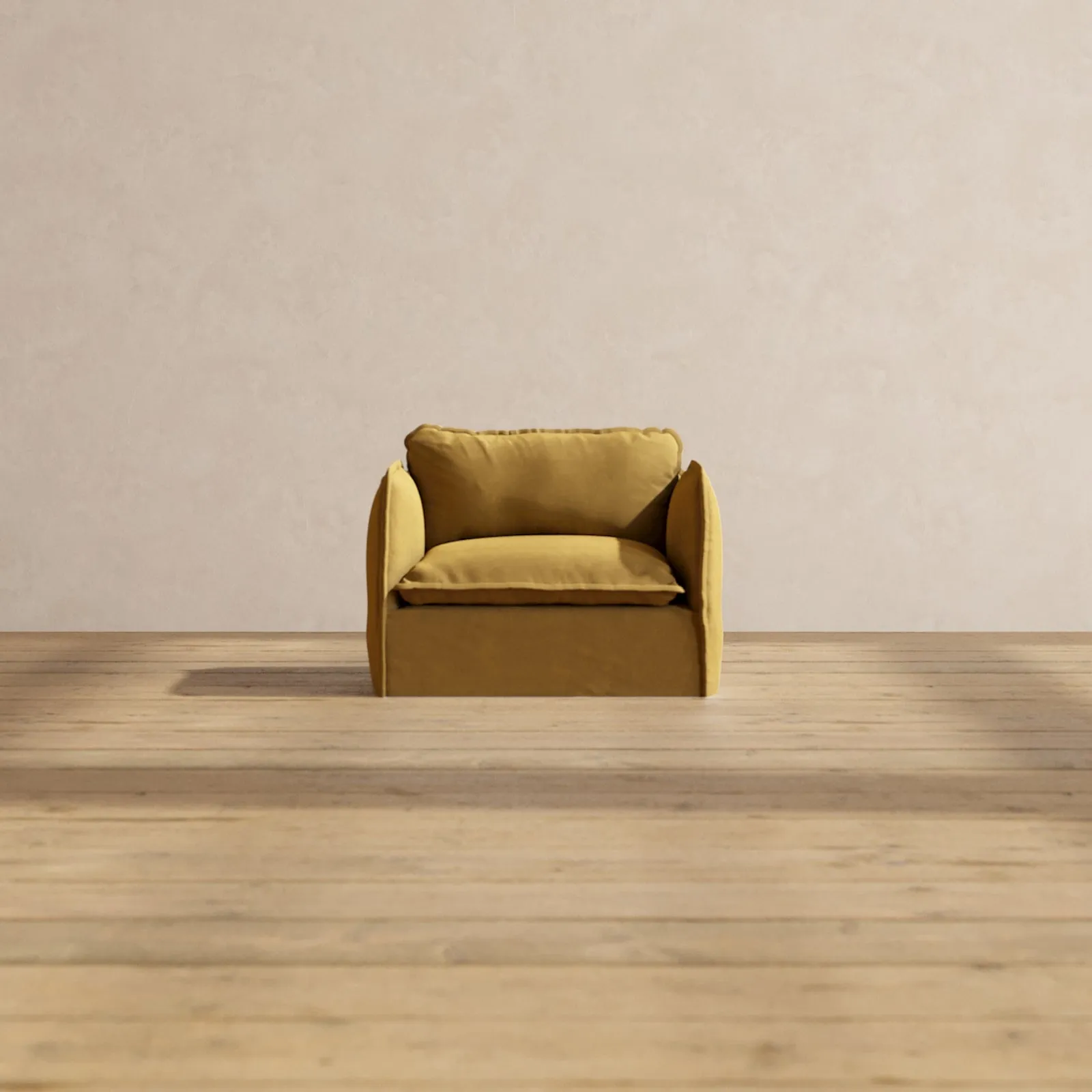 Modular Performance Armchair in Toffee | Relaxed Blend