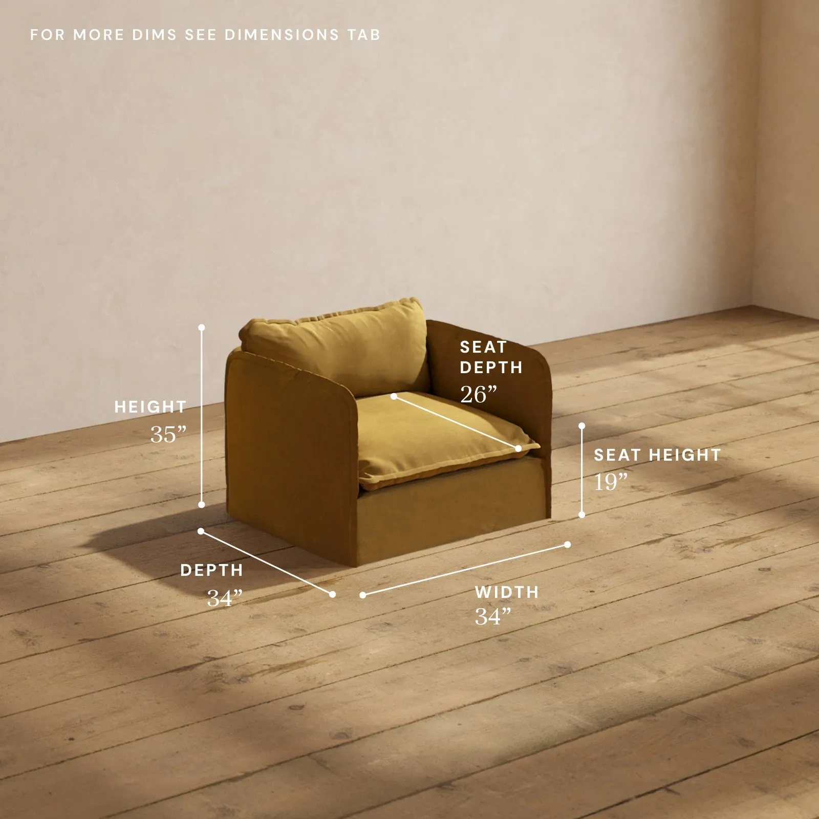 Modular Performance Armchair in Toffee | Relaxed Blend