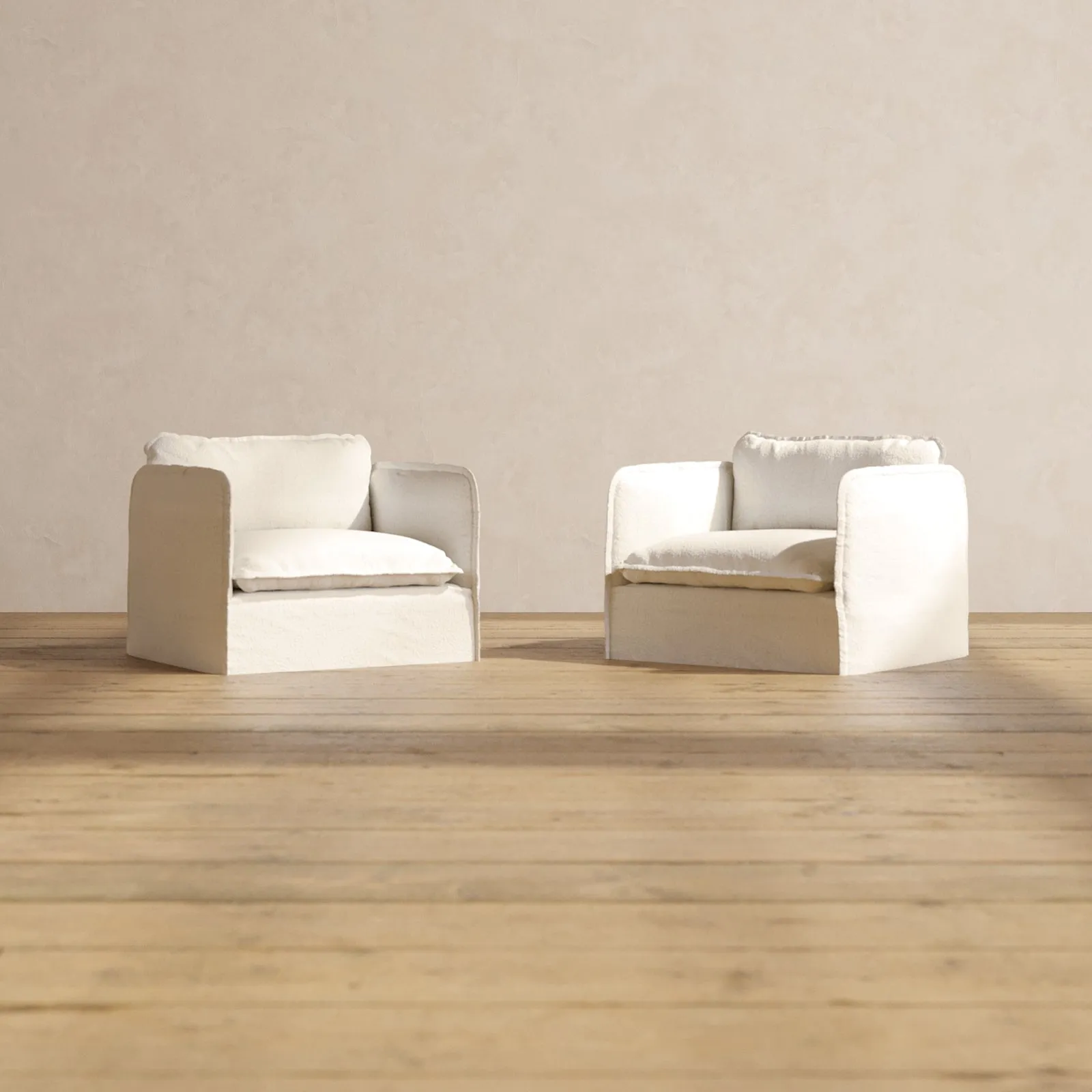 Modular Performance Armchair Set in Mousse | Relaxed Blend