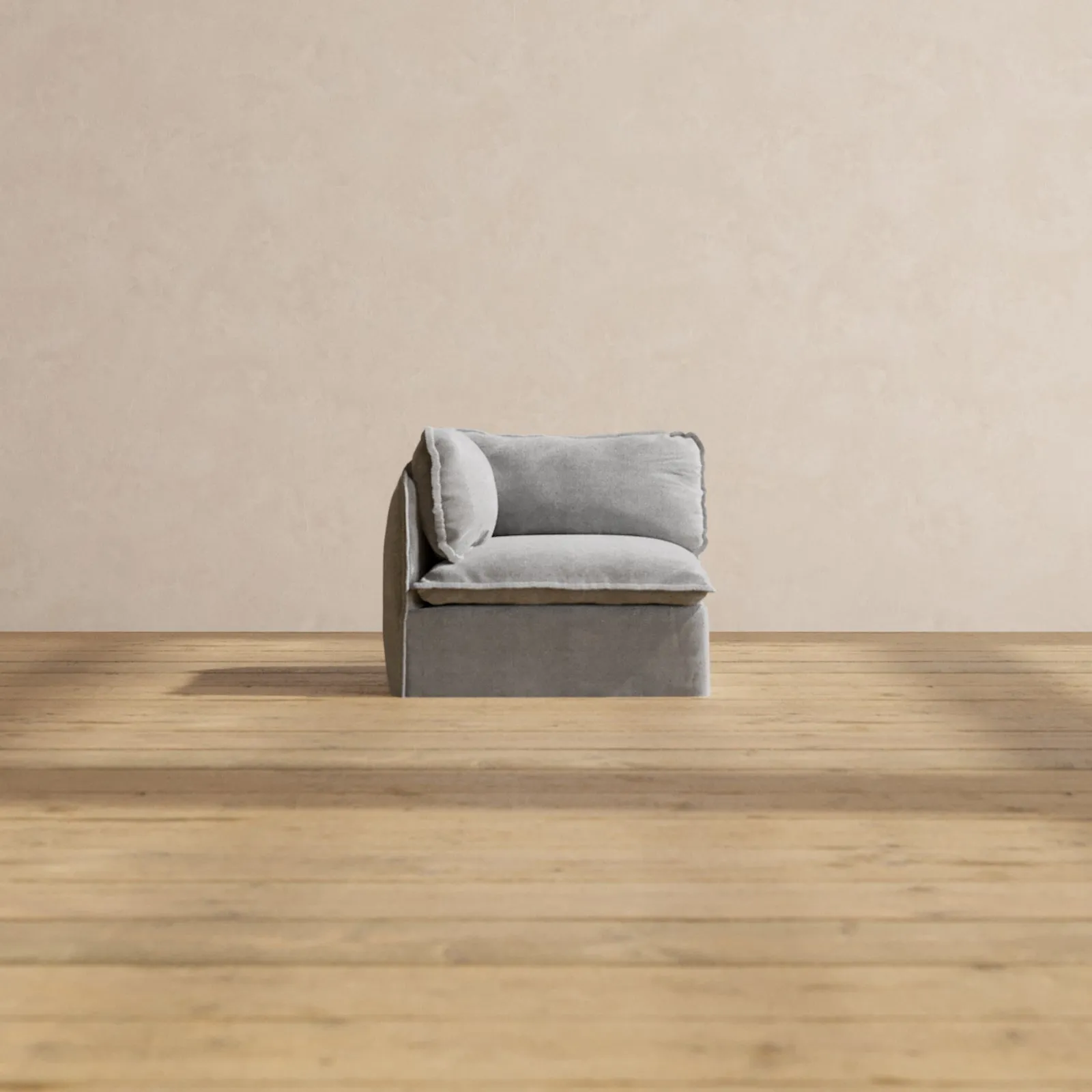 Modular Performance Corner Chair in Ash | Relaxed Blend