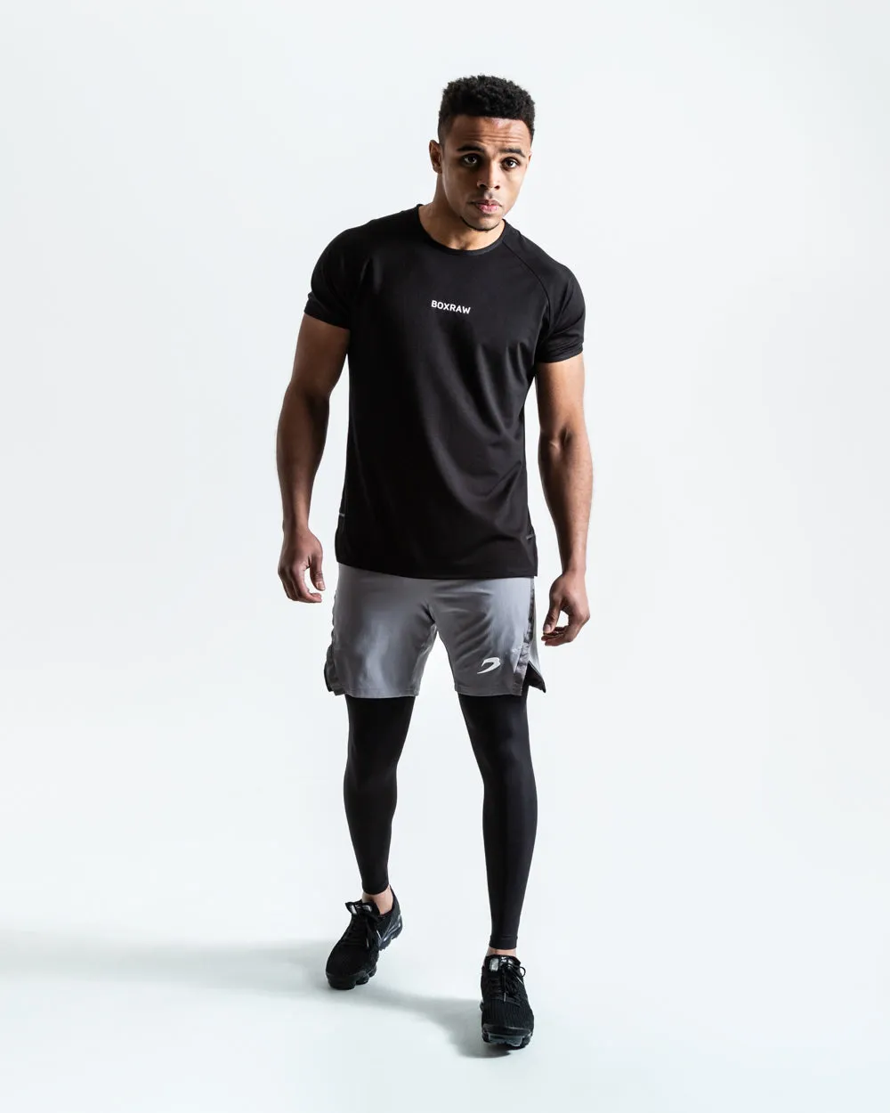 Pep Shorts (2-In-1 Training Tights) - Grey/Black