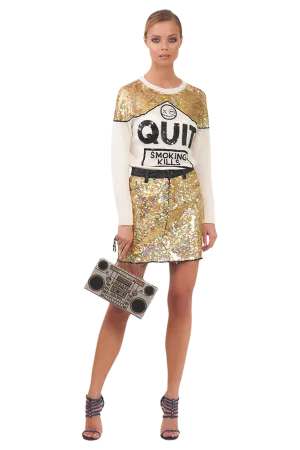 Quit Smoking Kills Cashmere Sweater