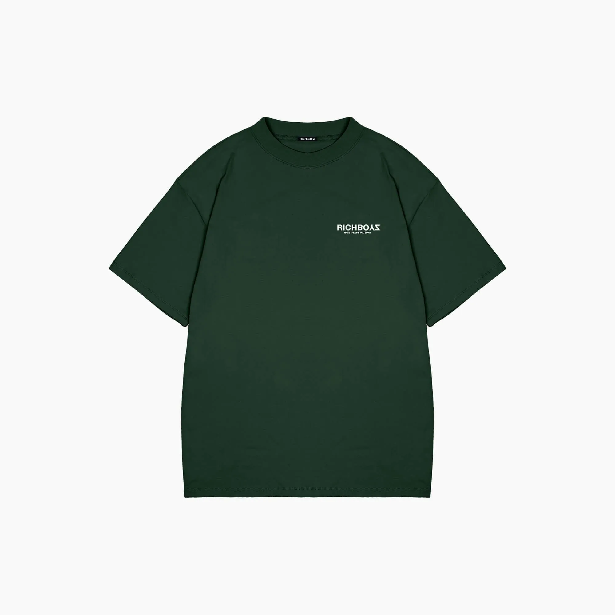 RELAXED DROP SHOULDER TEE - HUNTER GREEN