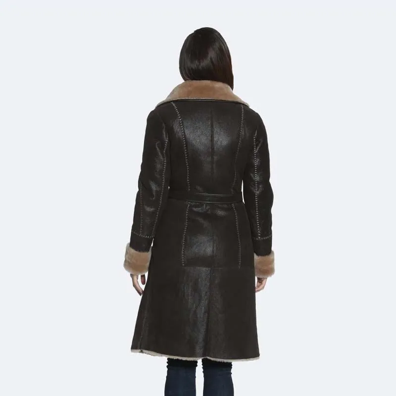 Shearling Style Winter Best High Quality Pam Sheepskin Coat