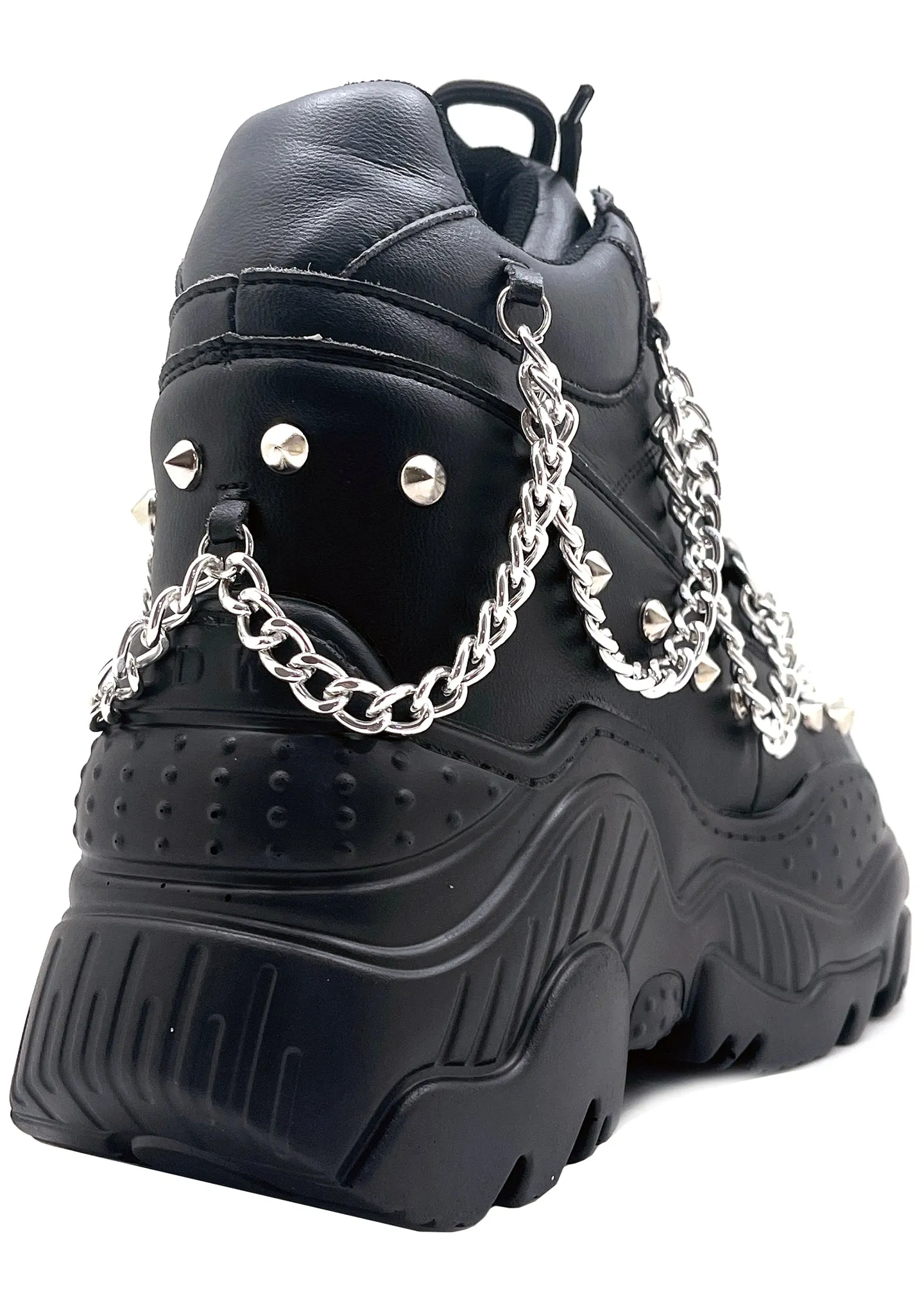 SPACE CANDY Problem Child Black Platform Sneakers