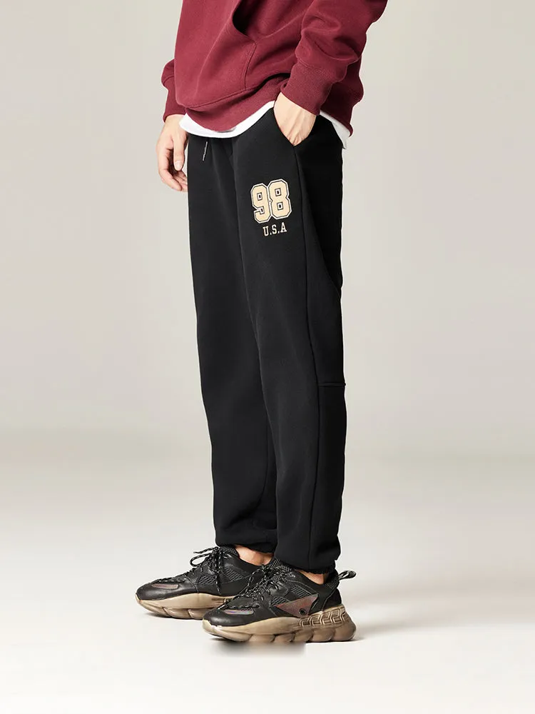 Thickened Simple Casual Sports Padded Sweatpants