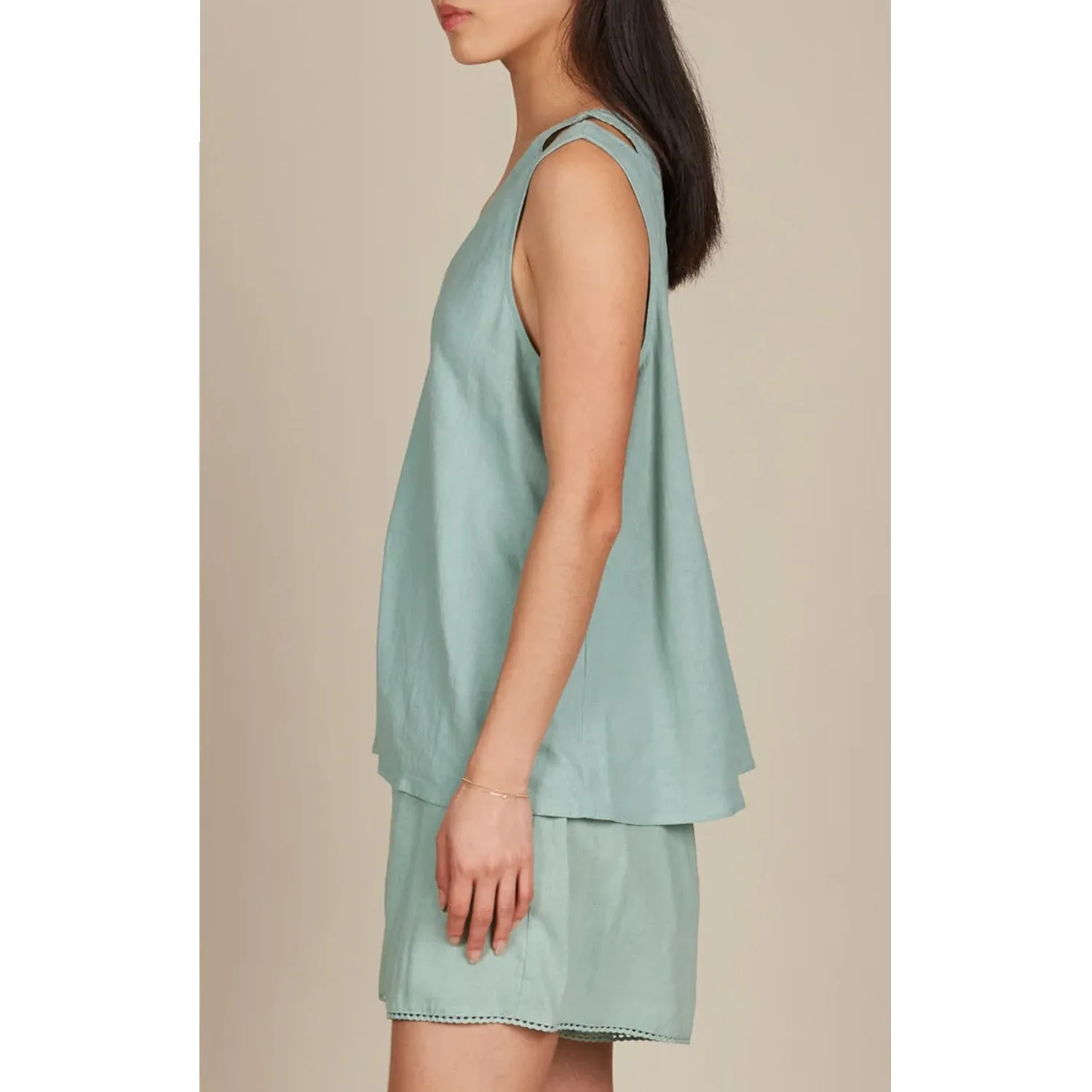 Top Amelie Tank - Seafoam