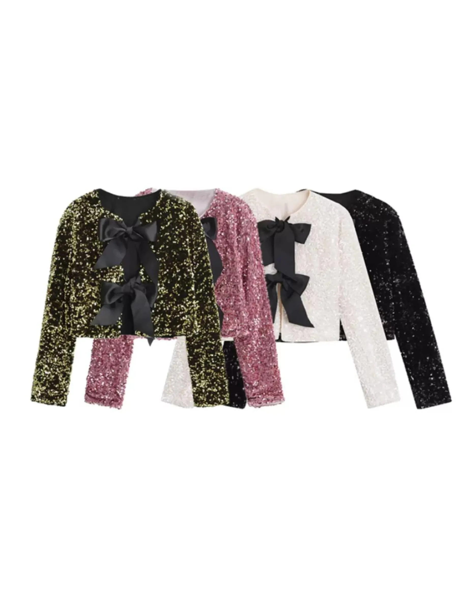 Wendy Sequin Bow Jacket