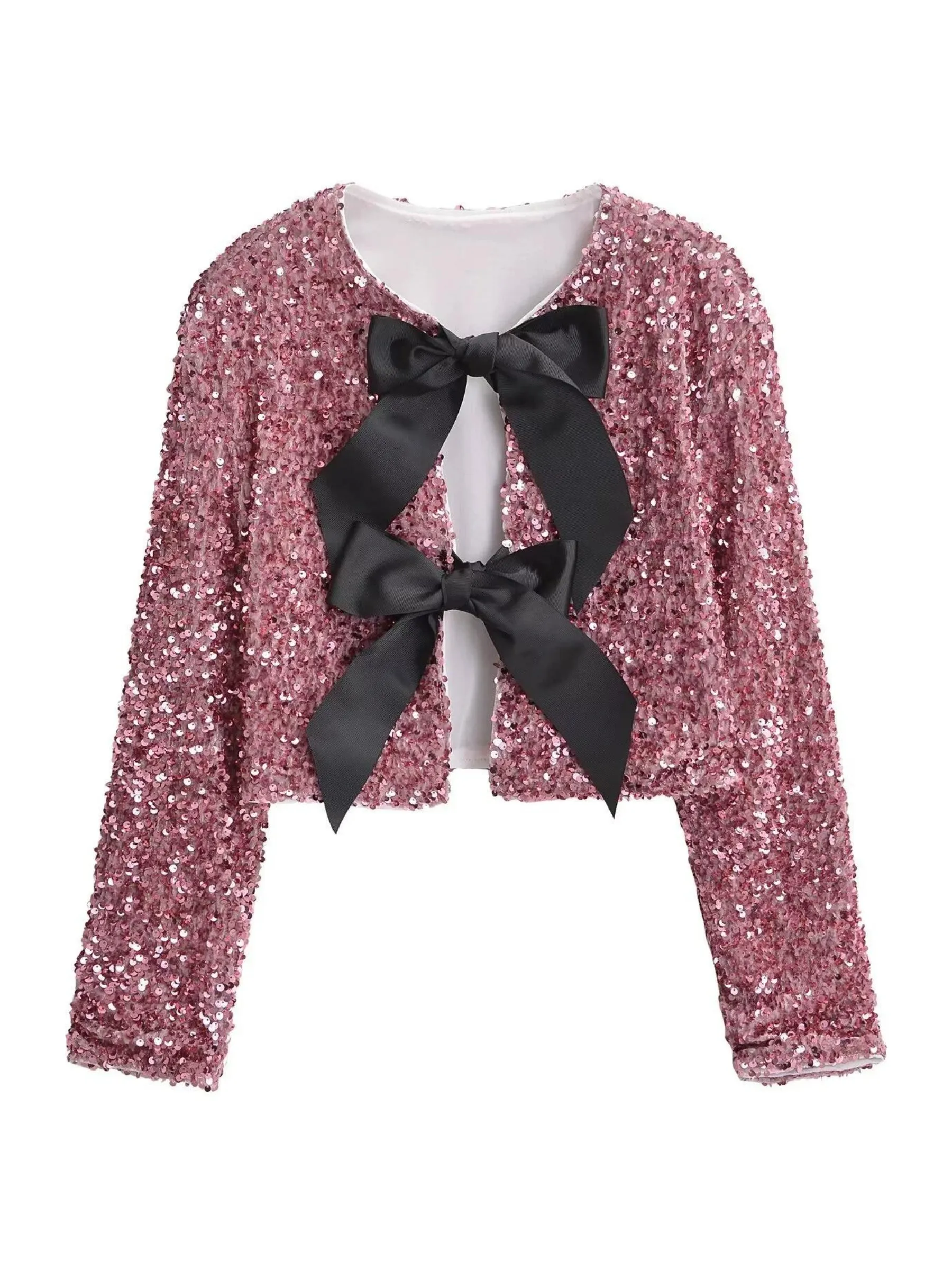 Wendy Sequin Bow Jacket