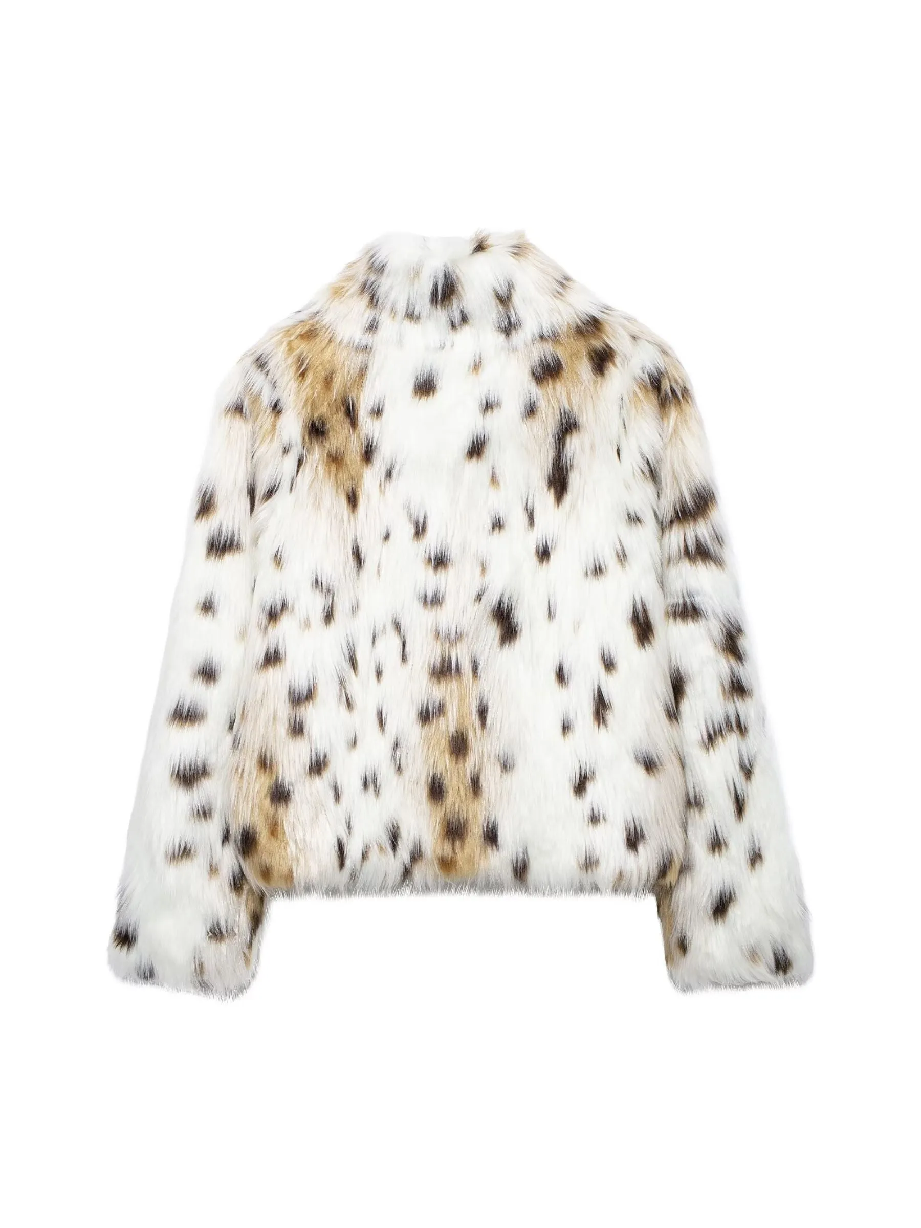 Wenkouban-Winter Outfits Christmas Enya Leopard Faux Fur Coat