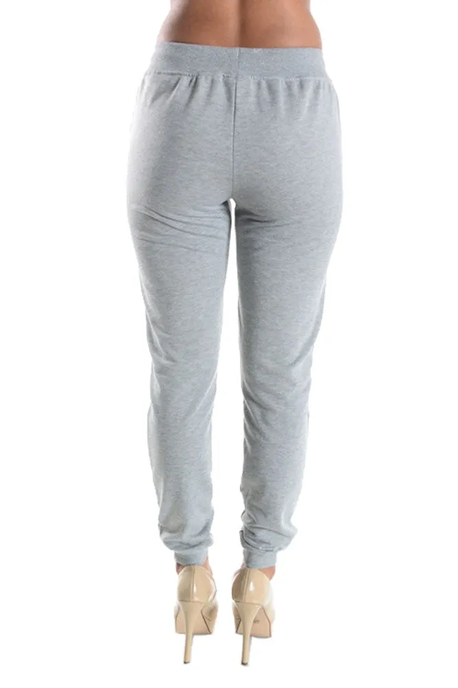 Women's Solid French Terry Jogger Pants