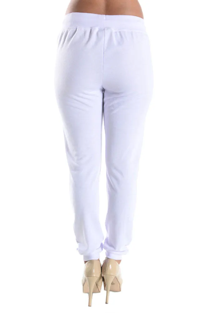 Women's Solid French Terry Jogger Pants