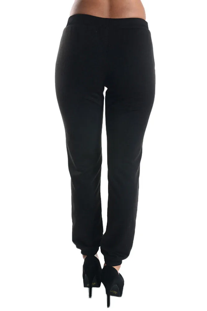 Women's Solid French Terry Jogger Pants