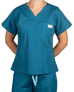 XS Caribbean 3 Pockets - Classic Simple Scrub Tops